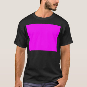 Hot Pink Colour Customised Designer T-Shirt