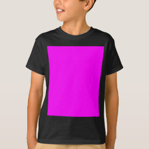 Hot Pink Colour Customised Designer T-Shirt