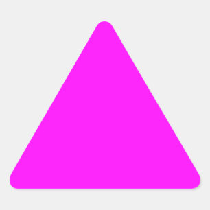 Hot Pink Colour Customised Designer Triangle Sticker