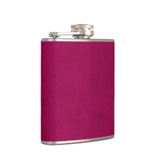 Hot Pink Colour Velvet Custom Home Casino Hip Flask