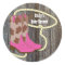 Hot Pink Cowgirl Stickers