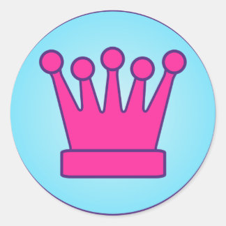 Hot Pink Crown Sticker