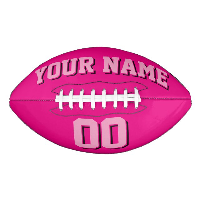 HOT PINK Custom Football (Front)