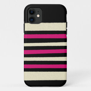 Hot Pink Cute Modern Trendy Pattern iPhone 11 Case