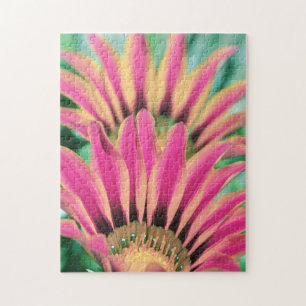 Hot Pink Daisy Petals Jigsaw Puzzle