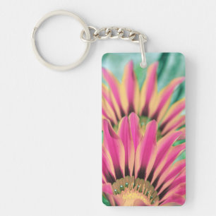 Hot Pink Daisy Petals Key Ring