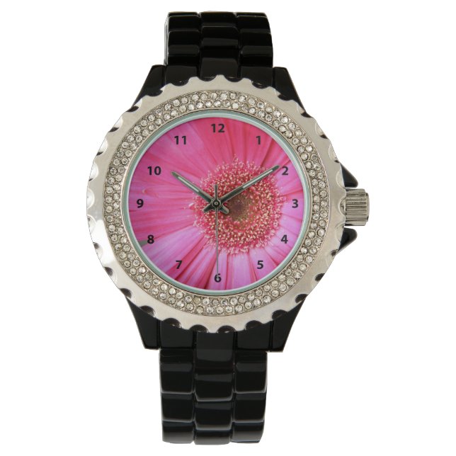 Hot Pink Daisy Watch (Front)