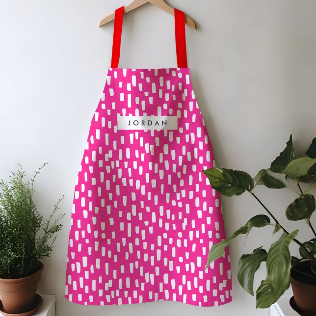 Hot Pink Dashing Apron (Dashing pink apron)