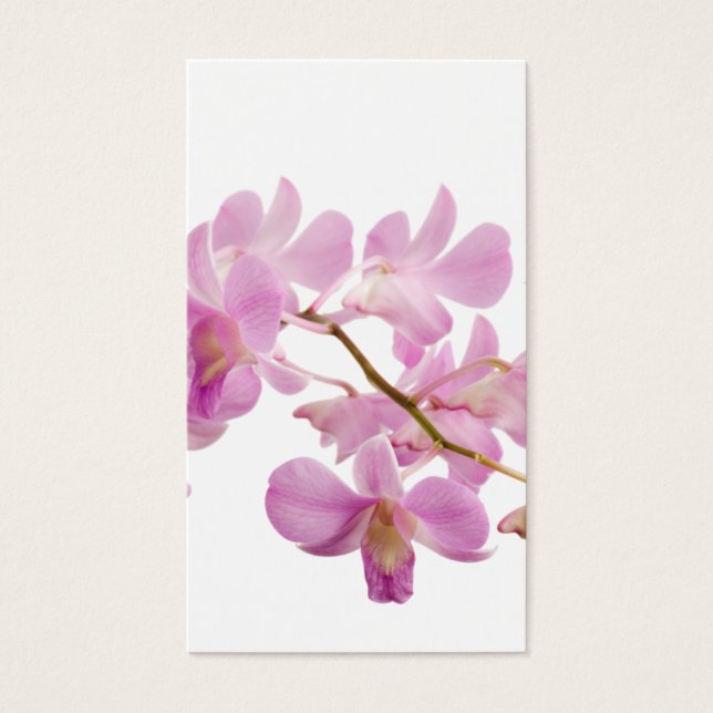 Hot Pink Dendrobium Orchid Flower Orchids Template (Front)