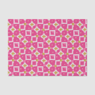 Hot Pink Diamond Flower Sparkle Tissue Paper