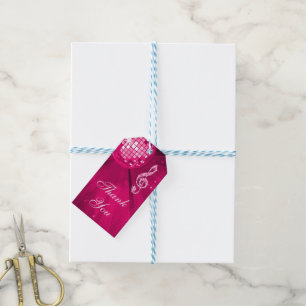Hot Pink Disco Ball and Heels 17th Birthday Gift Tags