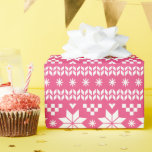 Hot Pink Fair Isle Christmas Sweater Pattern Wrapping Paper<br><div class="desc">Custom Christmas wrapping paper features a cute fair isle knit holiday sweater inspired design. Click the Customise It button to add your own text or images to create a unique one of a kind design! Get creative and use this fun patterned paper for more than just gift wrap. It's also...</div>