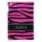 Hot Pink Faux Glitter Zebra Personalised