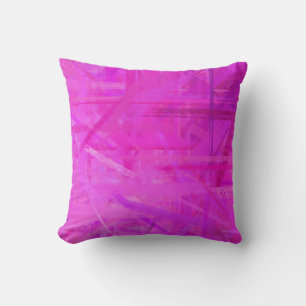 Hot Pink Fine Art Painted Style Cushion