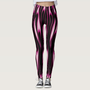 Hot Pink Flames Leggings