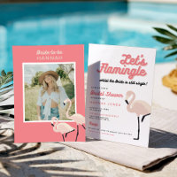 Hot Pink Flamingo Lets Flamingle Bridal Shower