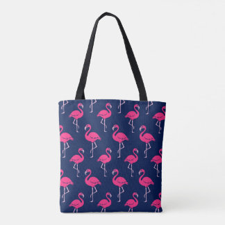 Hot Pink Flamingo Pattern Tote Bag