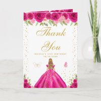 Hot Pink Floral Blonde Hair Girl Birthday