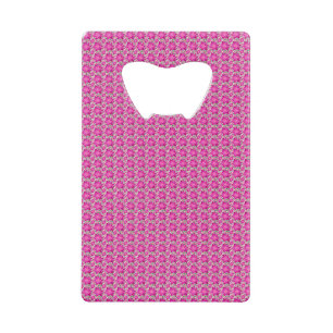Hot Pink floral seamless pattern with polka dots