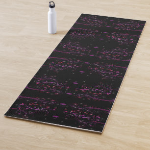 Hot Pink Flowers Yoga Mat