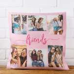 Hot Pink Friendship Friends 6 Photo Collage Gift Cushion<br><div class="desc">Capture the essence of friendship with the Hot Pink Friendship Friends 6 Photo Collage Gift Throw Pillow. This personalised pillow features a vibrant hot pink design and a beautifully arranged collage of six cherished photos, celebrating unforgettable moments with your closest friends. Crafted from high-quality materials, it adds a stylish and...</div>