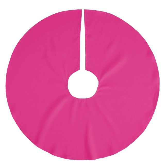 Hot Pink fuchsia tree skirt (Front)