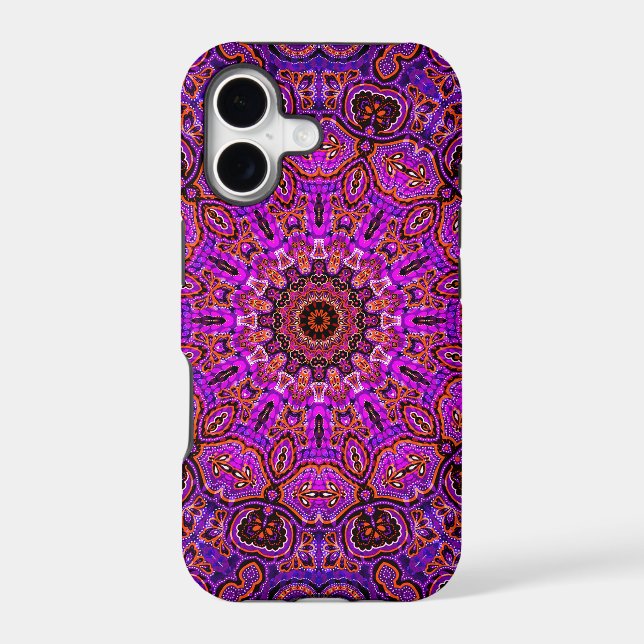 Hot Pink Geometric Mandala (Back)