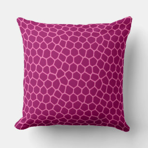 hot pink giraffe print throw pillow