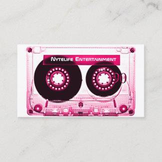 Hot Pink (Girl)  Mixtape Business Card