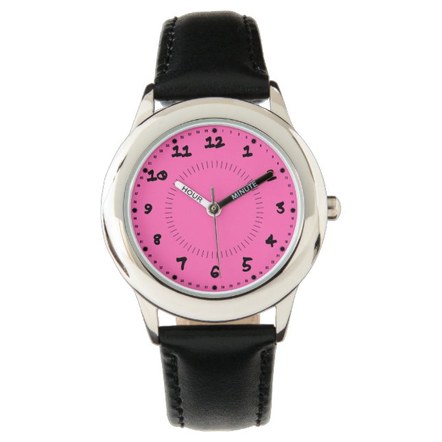 Hot Pink Girls' Watch (Front)