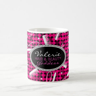 Hot Pink Glam Custom Hair & Beauty Mug