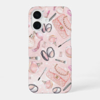 Hot Pink Glam Makeup Phone Case
