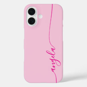 Hot Pink Glam Signature iPhone 16 Case
