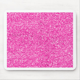 Hot Pink Glitter Mouse Pad