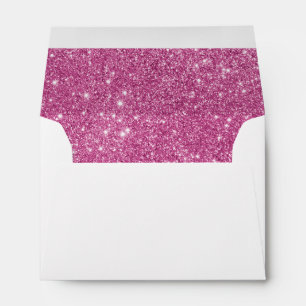 Hot Pink Glitter Sparkles Envelopes