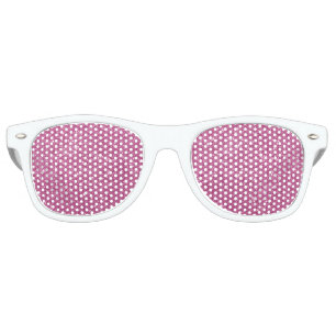 Hot Pink Glitter Sparkles Retro Sunglasses