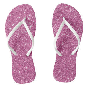 Hot Pink Glitter Sparkles Thongs