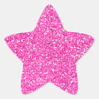 43+ Hot Pink Glitter Star Stickers | Zazzle