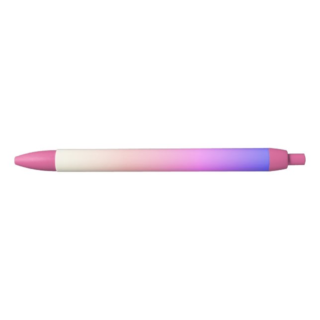 Hot Pink Gradient Black Ink Pen (Front)