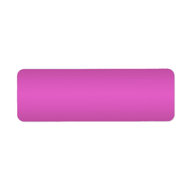Hot Pink Gradient - Customised Rainbows Template Return Address Label (Front)