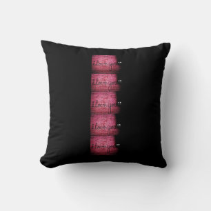 Hot Pink Graffiti Love Wall Cushion