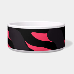 Hot pink, gray and black Camo abstract