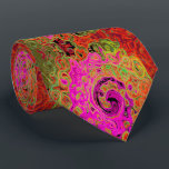 Hot Pink Groovy Abstract Retro Liquid Swirl Tie<br><div class="desc">Colourful Hot Pink Groovy Abstract Retro Liquid Swirl Painting with Orange,  Yellow,  Red,  Magenta and Black Accents. Trippy,  abstract,  psychedelic design that you will love!</div>