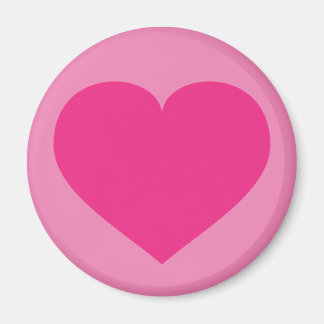 Hot Pink Heart Magnet
