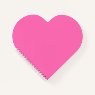 Hot Pink Heart Shaped Notebook
