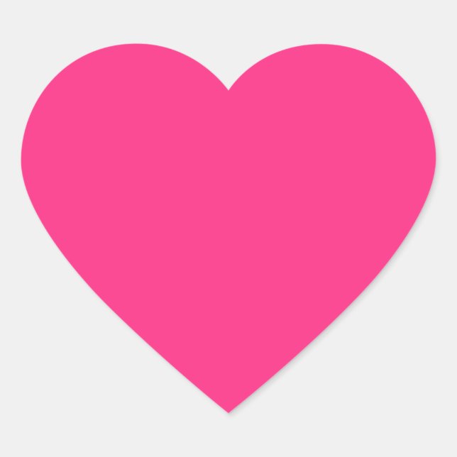 Hot Pink Heart Sticker (Front)