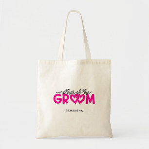 Hot Pink Hearts Mother of the Groom Tote Bag