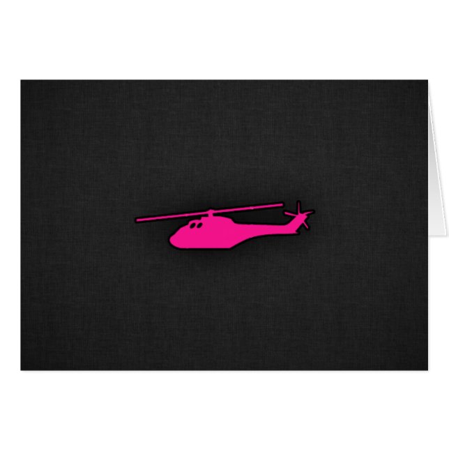 Hot Pink Helicopter (Front Horizontal)