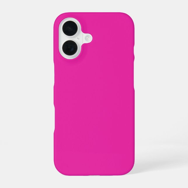 Hot Pink iPhone 16 Case (Back)