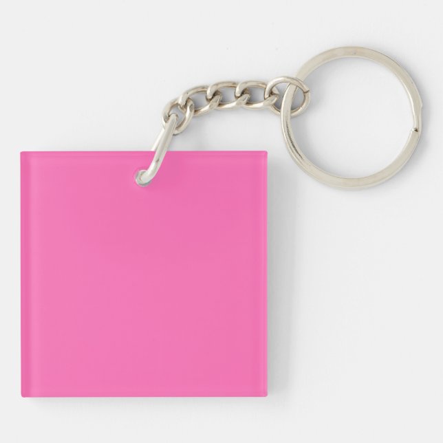 Hot Pink Key Ring (Back)